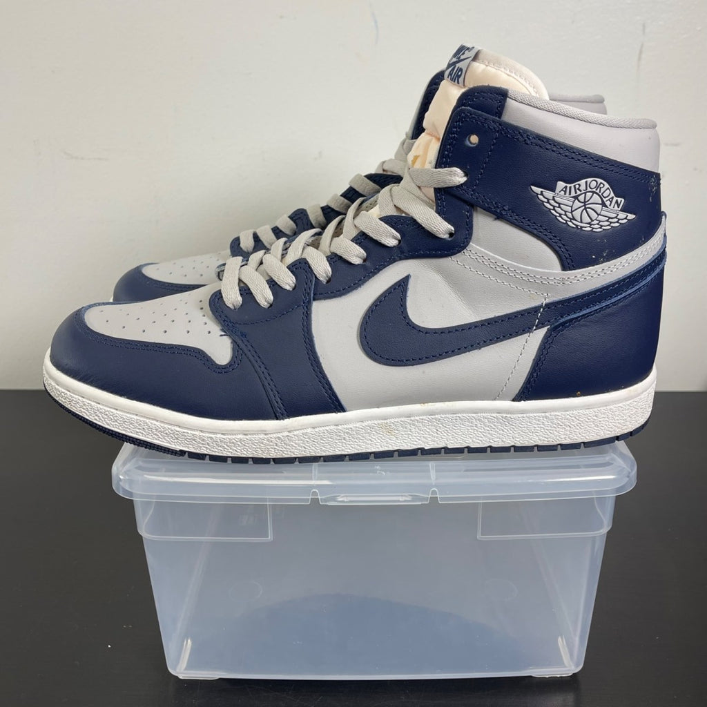 Jordan 1 Retro High '85 Georgetown 12 (Moderately Worn Pre-Owned)JordanCollege Navy/Summit White-Tech Grey - Image 3