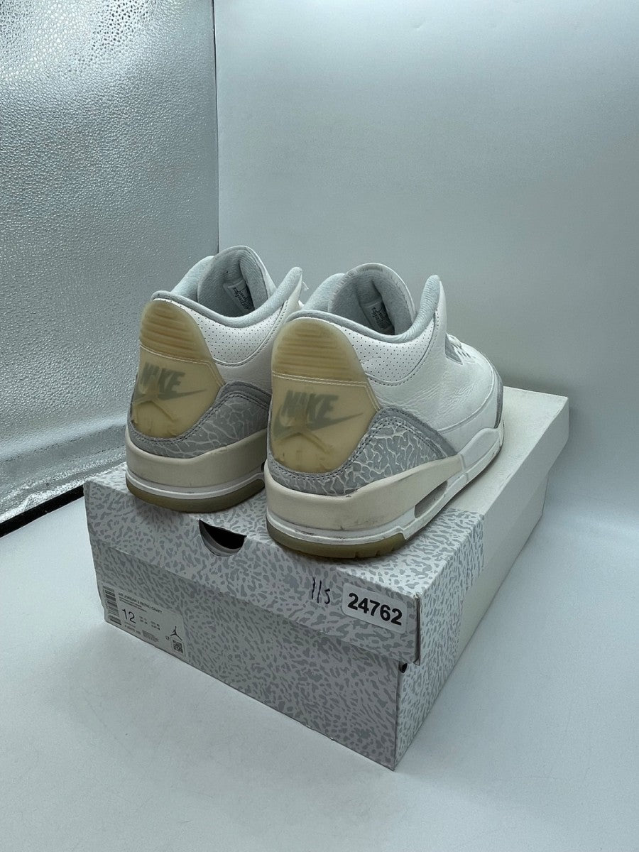 Jordan 3 Retro Craft Ivory 12 (Moderately Worn Pre-Owned)JordanIvory/Grey Mist/Cream - Image 5