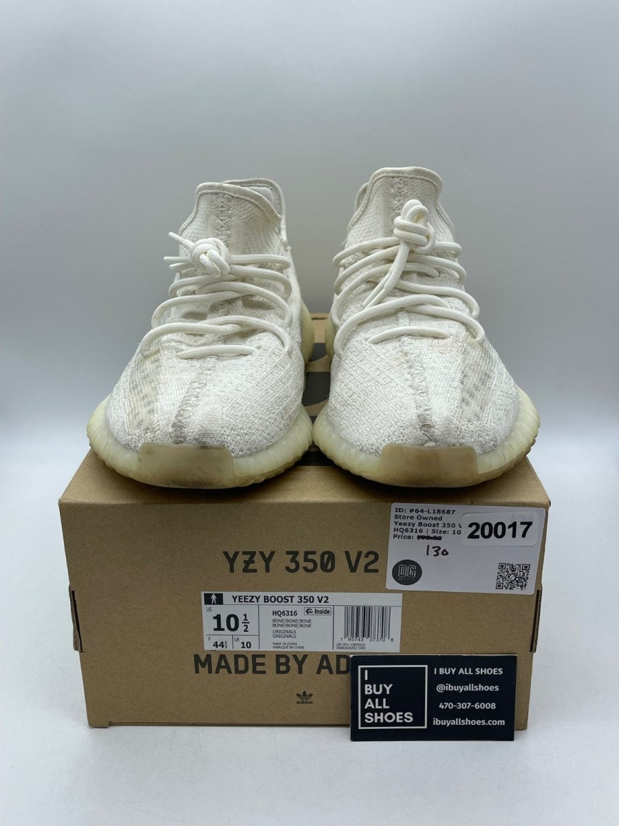 adidas Yeezy Boost 350 V2 Bone 10.5 (Moderately Worn Pre-Owned) - Image 2
