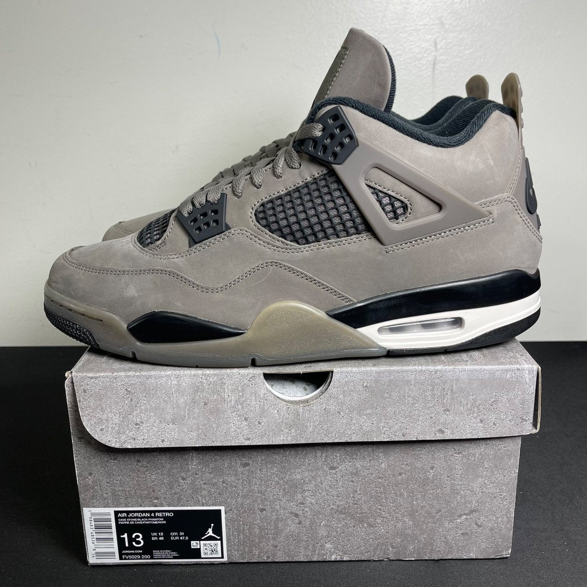 Jordan 4 Retro Cave Stone (Size 13) - aux