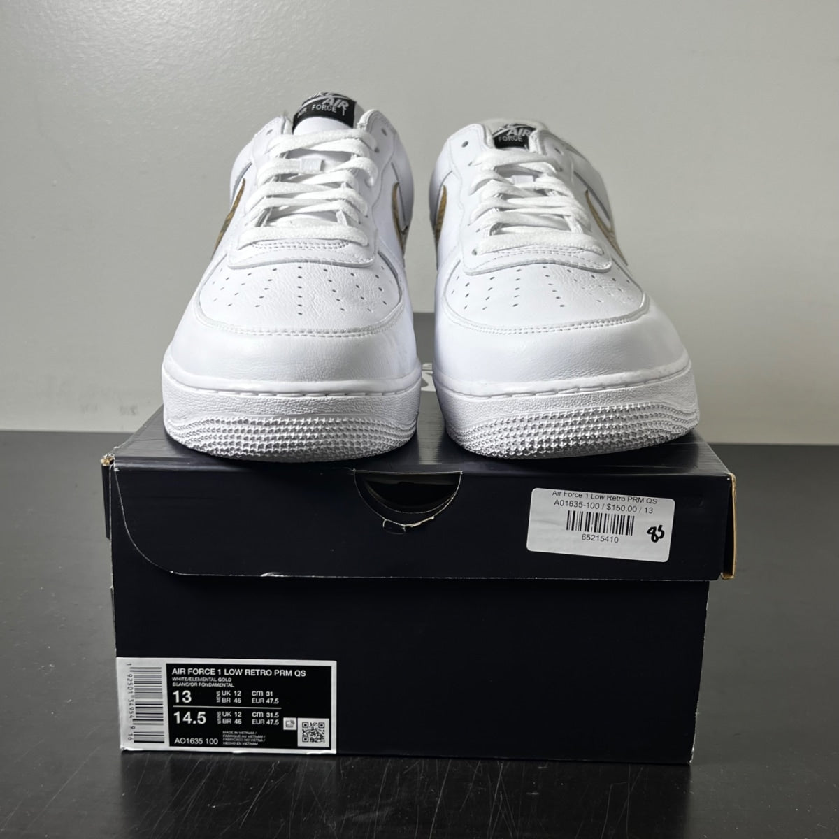Nike Air Force 1 Low Retro Ivory Snake 13 (Lightly Worn Pre-Owned)Nike - Image 2