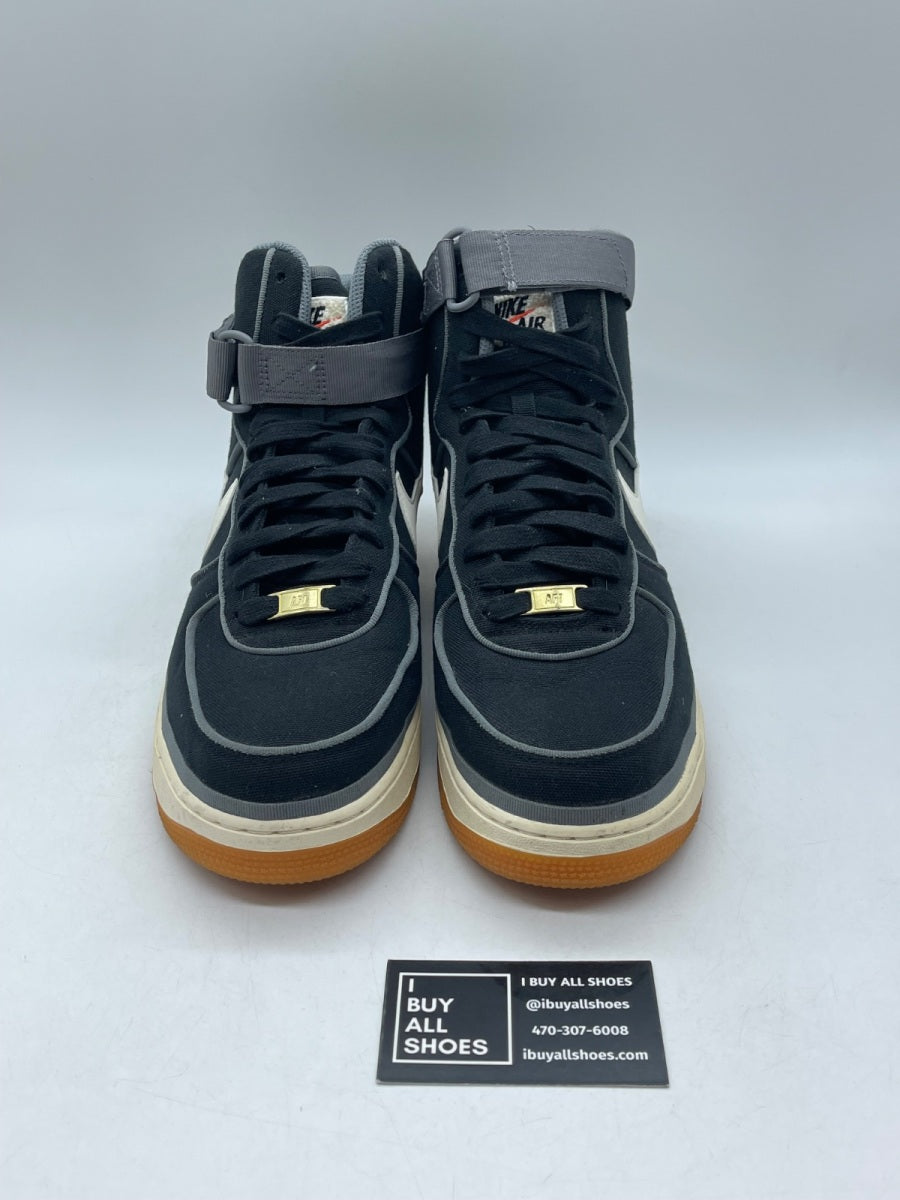 Nike Air Force 1 High 07 LV8 'Black Orange Gum' 11.5 (Moderately Worn Pre-Owned) - Image 2