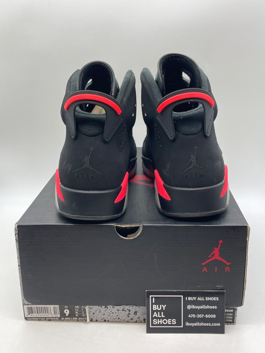 Jordan 6 Retro Infrared Black (2014) 9 (Moderately Worn Pre-Owned) - Image 3