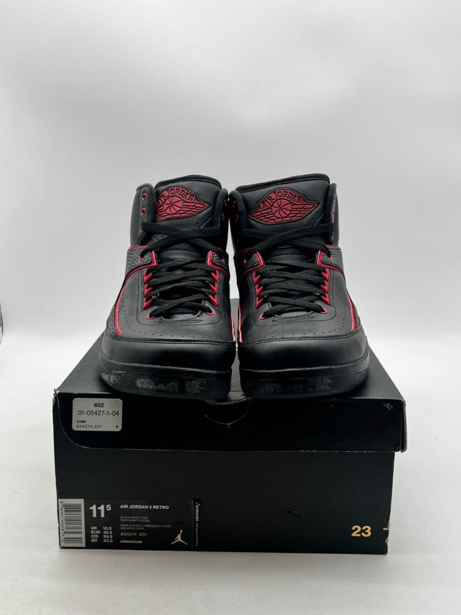Jordan 2 Retro Alternate 87 11.5 (Lightly Worn Pre-Owned)JordanBlack/Gym Red-Black - Image 2