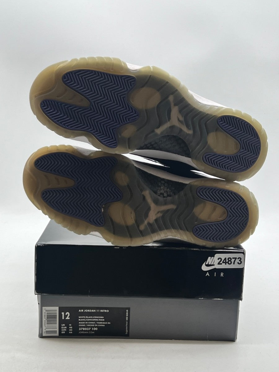 Jordan 11 Retro Concord (2018) 12 (Moderately Worn Pre-Owned)JordanWhite/Black-Concord - Image 8
