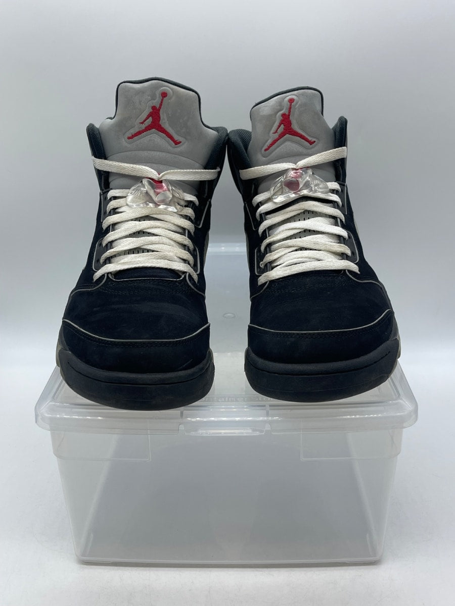 Jordan 5 Retro OG Black Metallic Reimagined 10.5 (Moderately Worn Pre-Owned)JordanBlack/White-Metallic Silver-Fire Red - Image 2