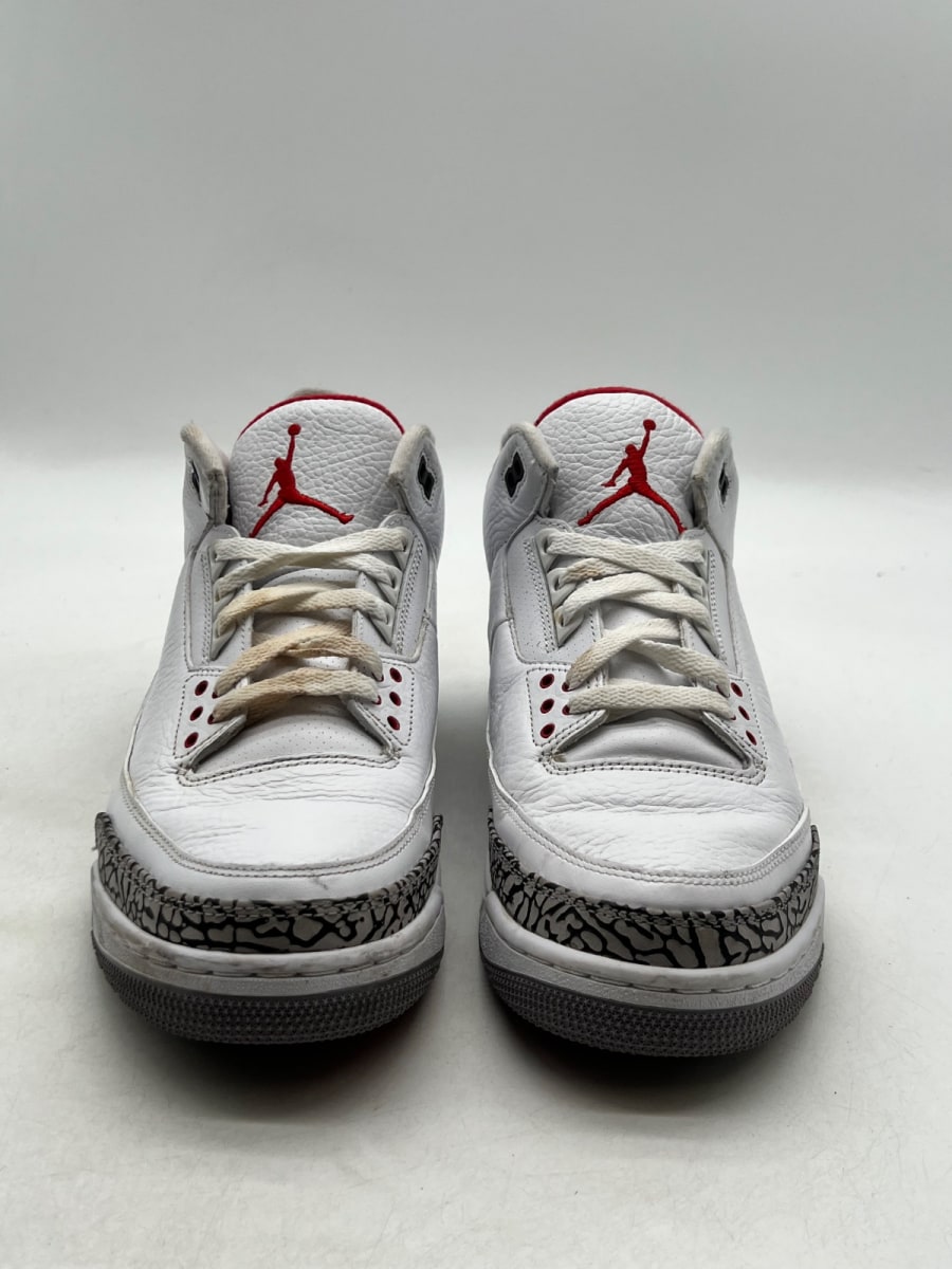 Jordan 3 Retro White Cement (2011) 11.5 (Heavily Worn Pre-Owned) - Image 5
