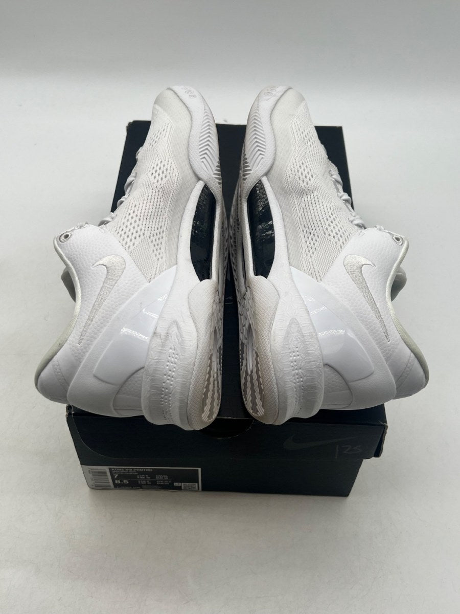 Nike Kobe 8 Protro Halo 7 (Lightly Worn Pre-Owned)NikeWhite/White-White - Image 7