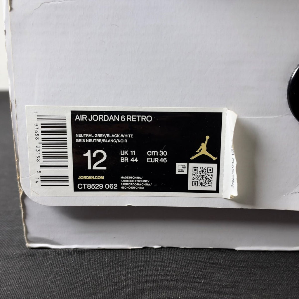 Jordan 6 Retro Hare (Size 12) - aux