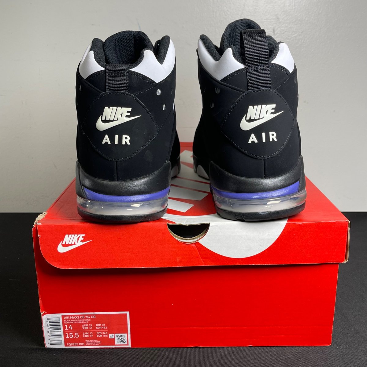 Nike Air Max 2 CB '94 OG Black White Purple (2023) (Size 14) - aux