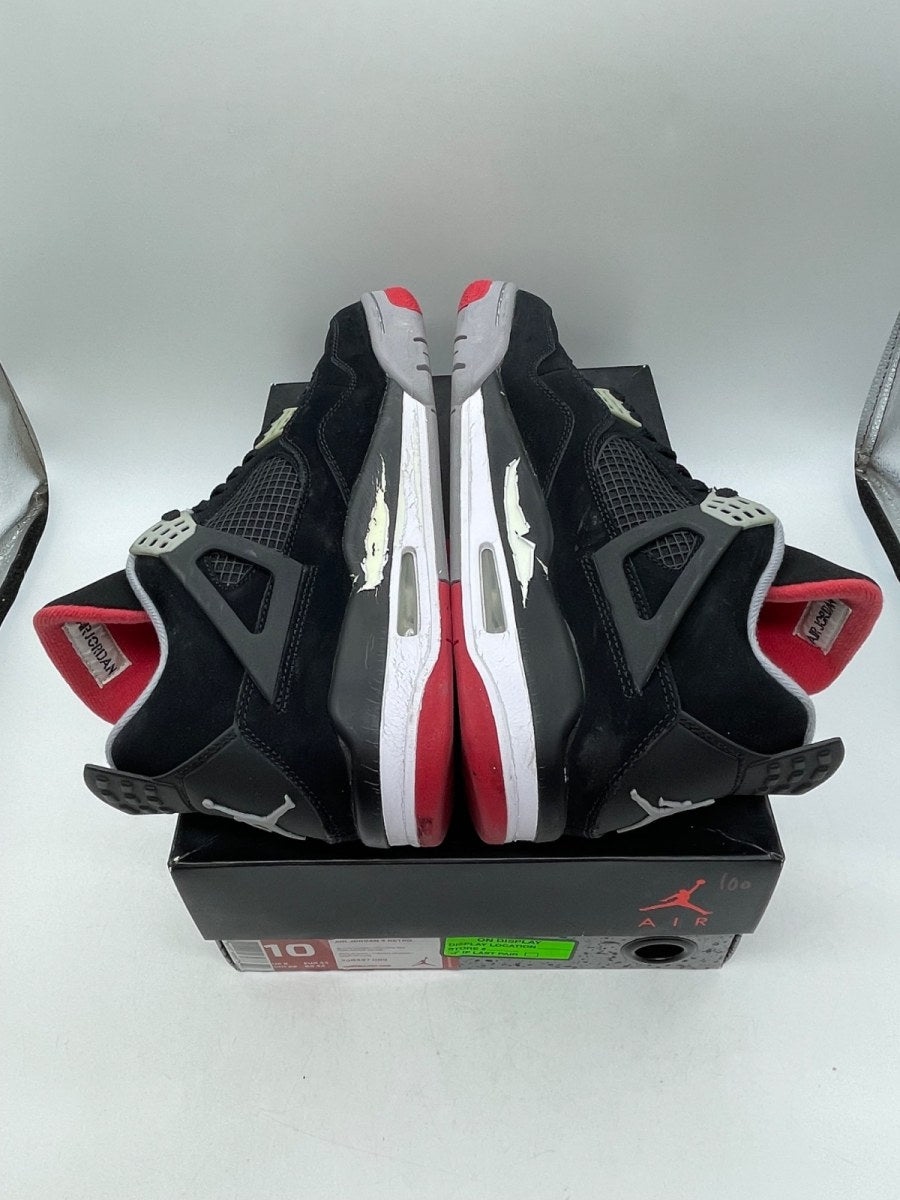 Jordan 4 Retro Black Cement (2012) 10 (Moderately Worn Pre-Owned)JordanBlack/Fire Red-Cement Grey - Image 6