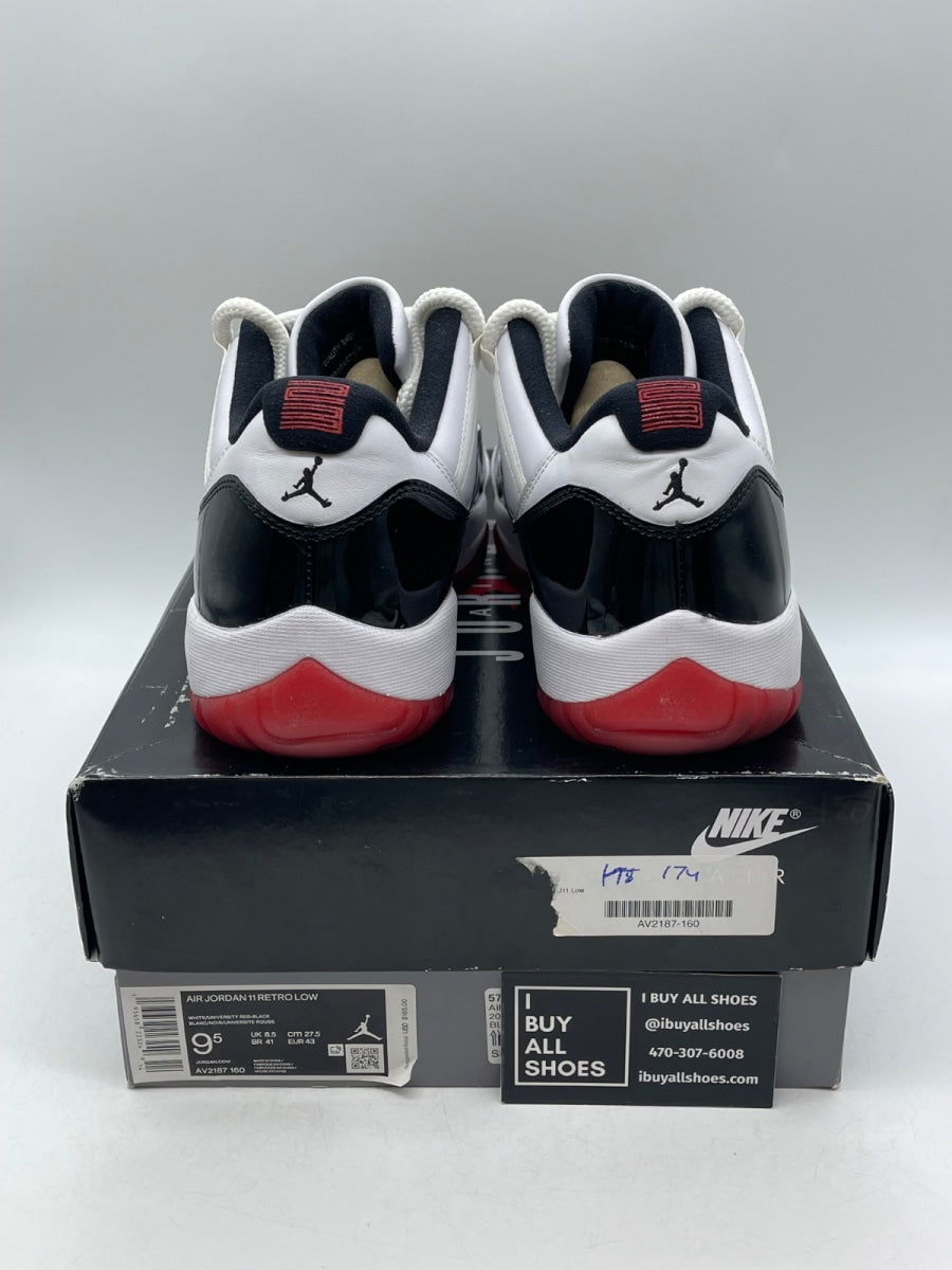 Jordan 11 Retro Low Concord Bred 9.5 (Moderately Worn Pre-Owned) - Image 3