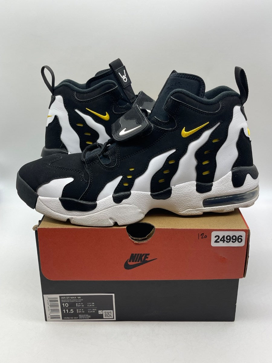 Nike Air DT Max '96 Black White (2024) 10 (Moderately Worn Pre-Owned)NikeBlack/White/Varsity Maize - Image 1