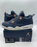 Jordan 4 Retro Obsidian 11.5 (Moderately Worn Pre-Owned)JordanObsidian/Obsidian-White - Image 1