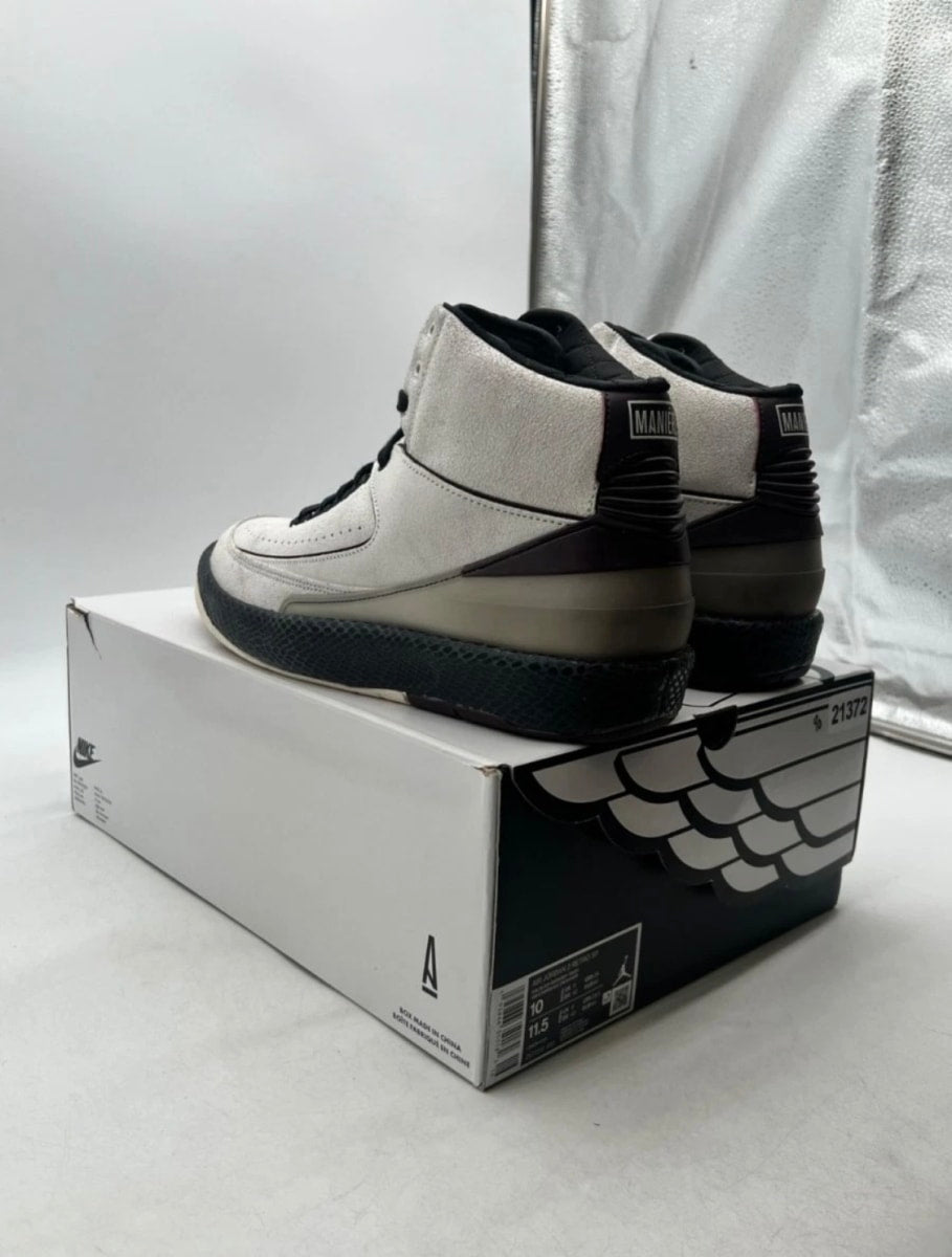 Jordan 2 Retro A Ma Maniére Airness 10 (Moderately Worn Pre-Owned)JordanSail/Black-Burgundy Crush - Image 6