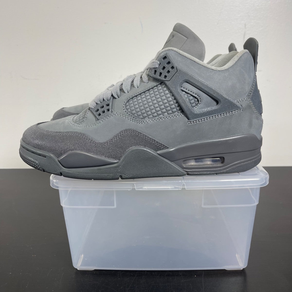 Jordan 4 Retro SE Paris Olympics Wet Cement 9 (Moderately Worn Pre-Owned)JordanSmoke Grey/Iron Grey/Cement Grey/Particle Grey - Image 3
