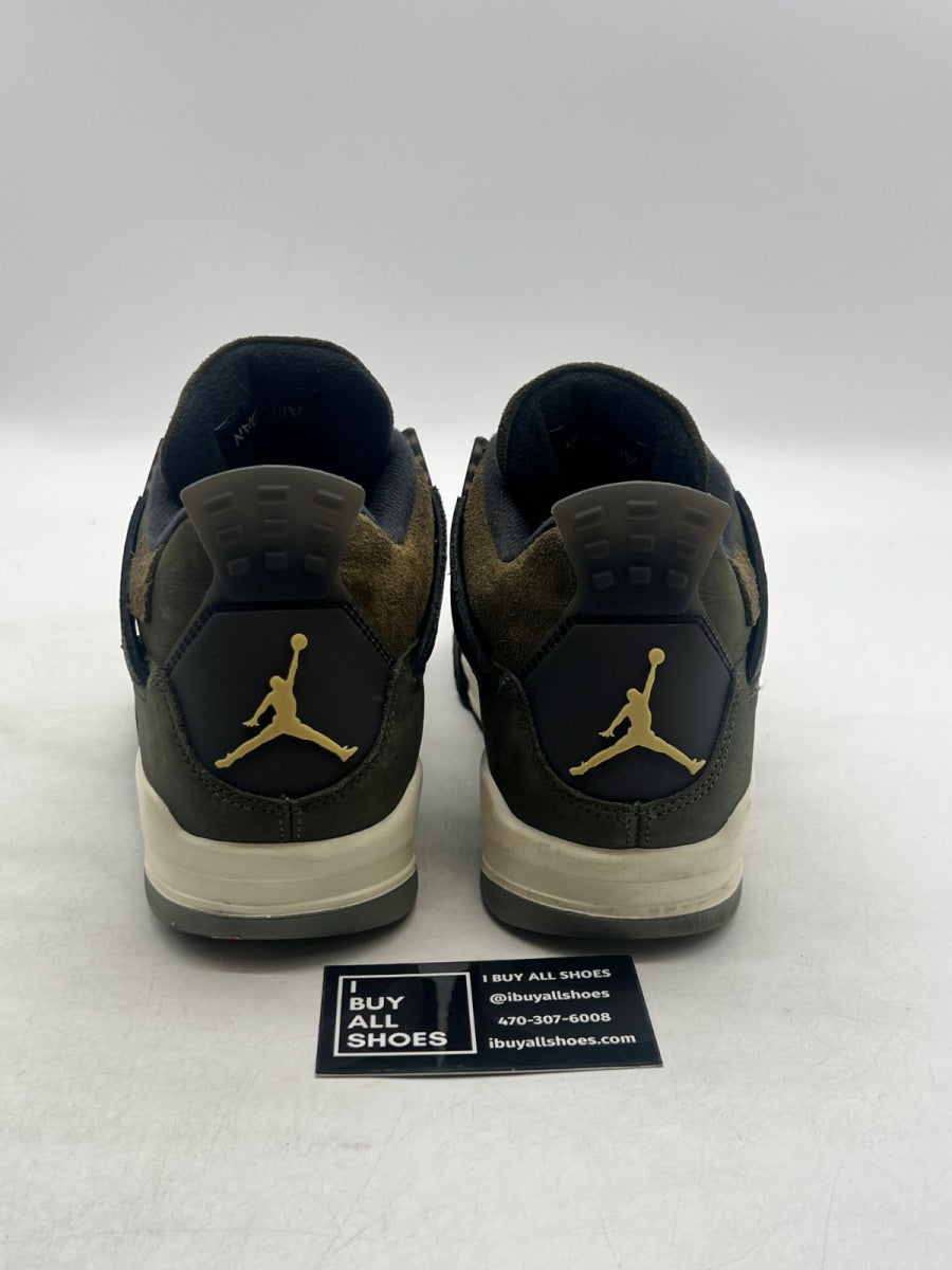 Jordan 4 Retro SE Craft Medium Olive 9.5 (Moderately Worn Pre-Owned) - Image 3