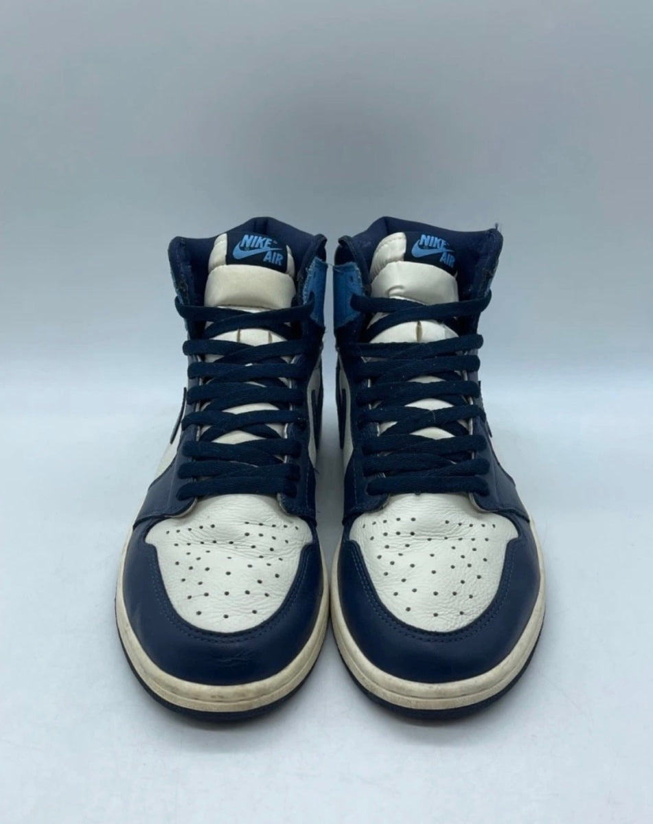 Jordan 1 Retro High Obsidian 10.5 (Moderately Worn Pre-Owned)JordanSail/Obsidian-University Blue - Image 2