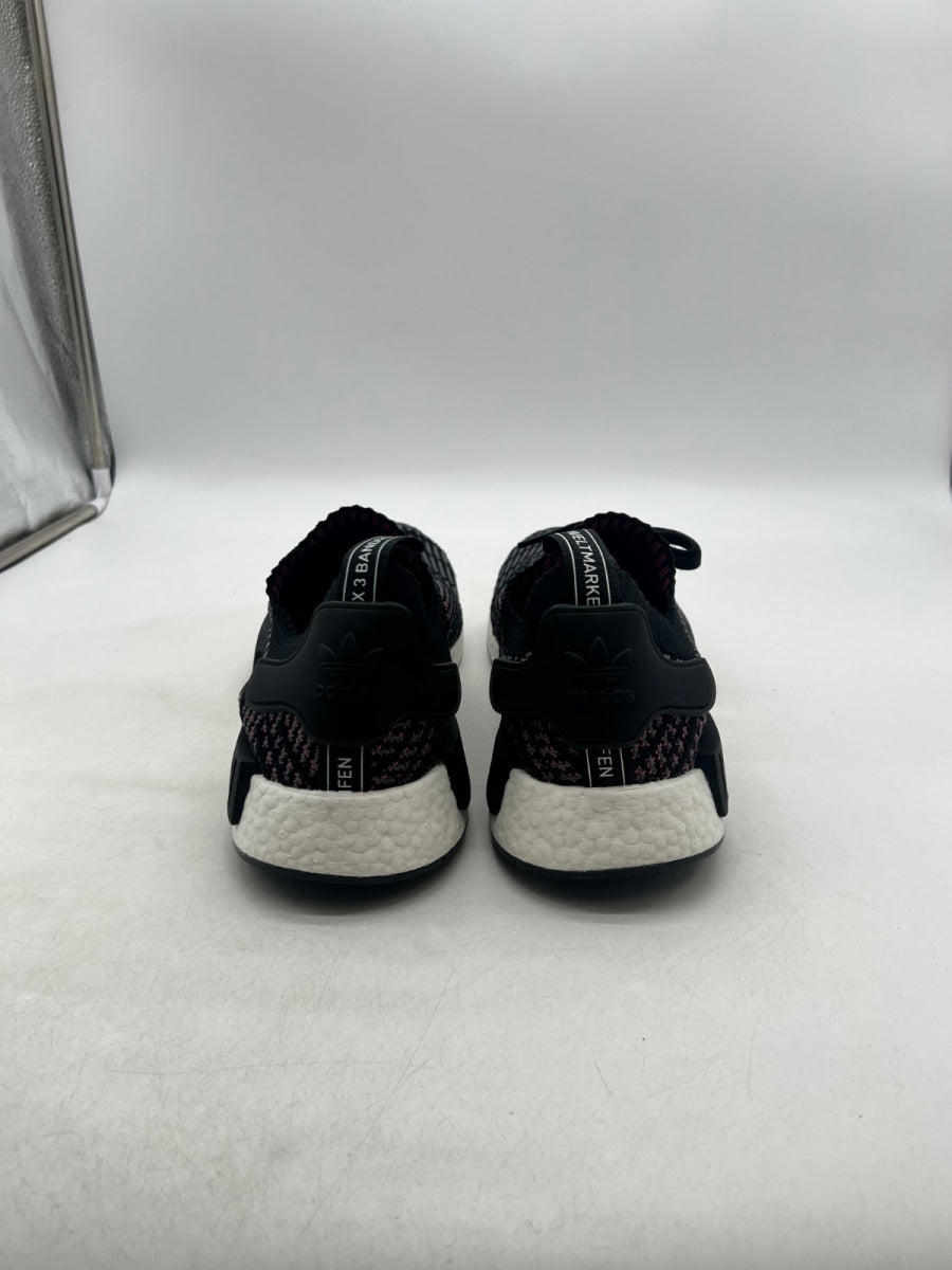 adidas NMD R1 STLT Black Grey Solar Pink 13 (Lightly Worn Pre-Owned) - Image 5