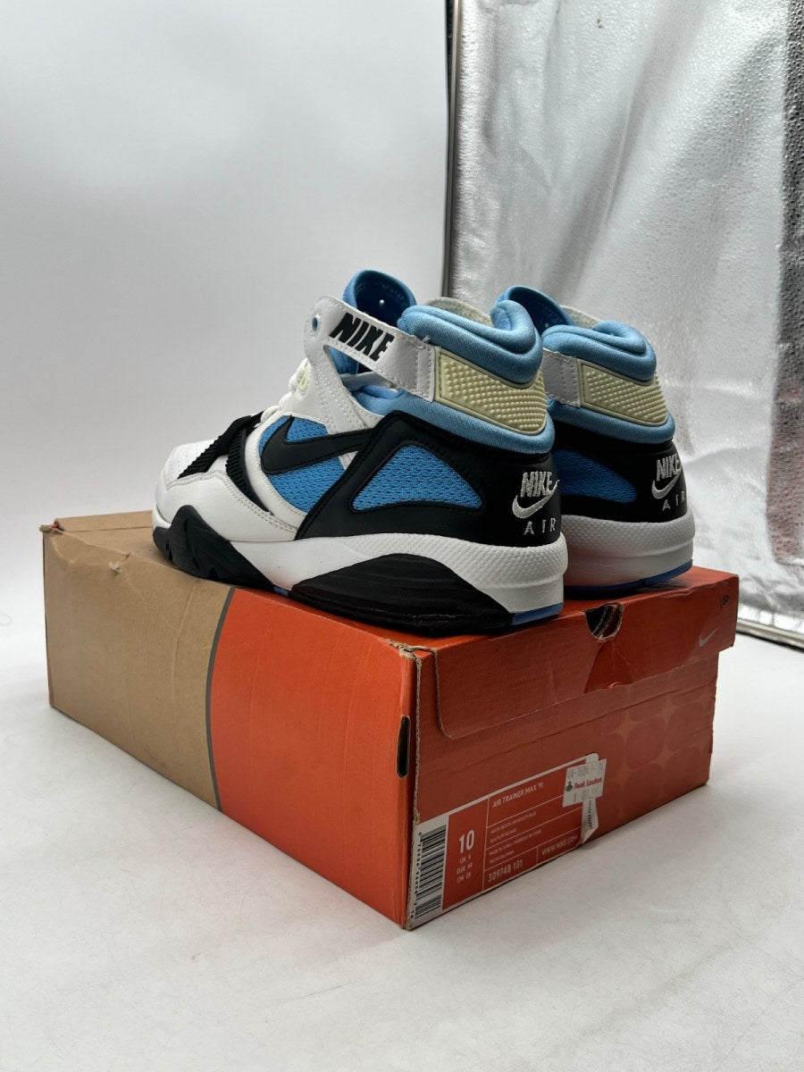 Nike Air Trainer Max 91 White Black Uni Blue 10 (Moderately Worn Pre-Owned)NikeWhite/Black-University Blue - Image 4