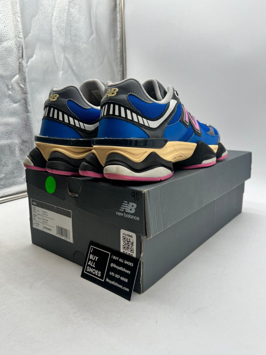 New Balance 9060 Blue Oasis Real Pink 11.5 (Lightly Worn Pre-Owned) - Image 5
