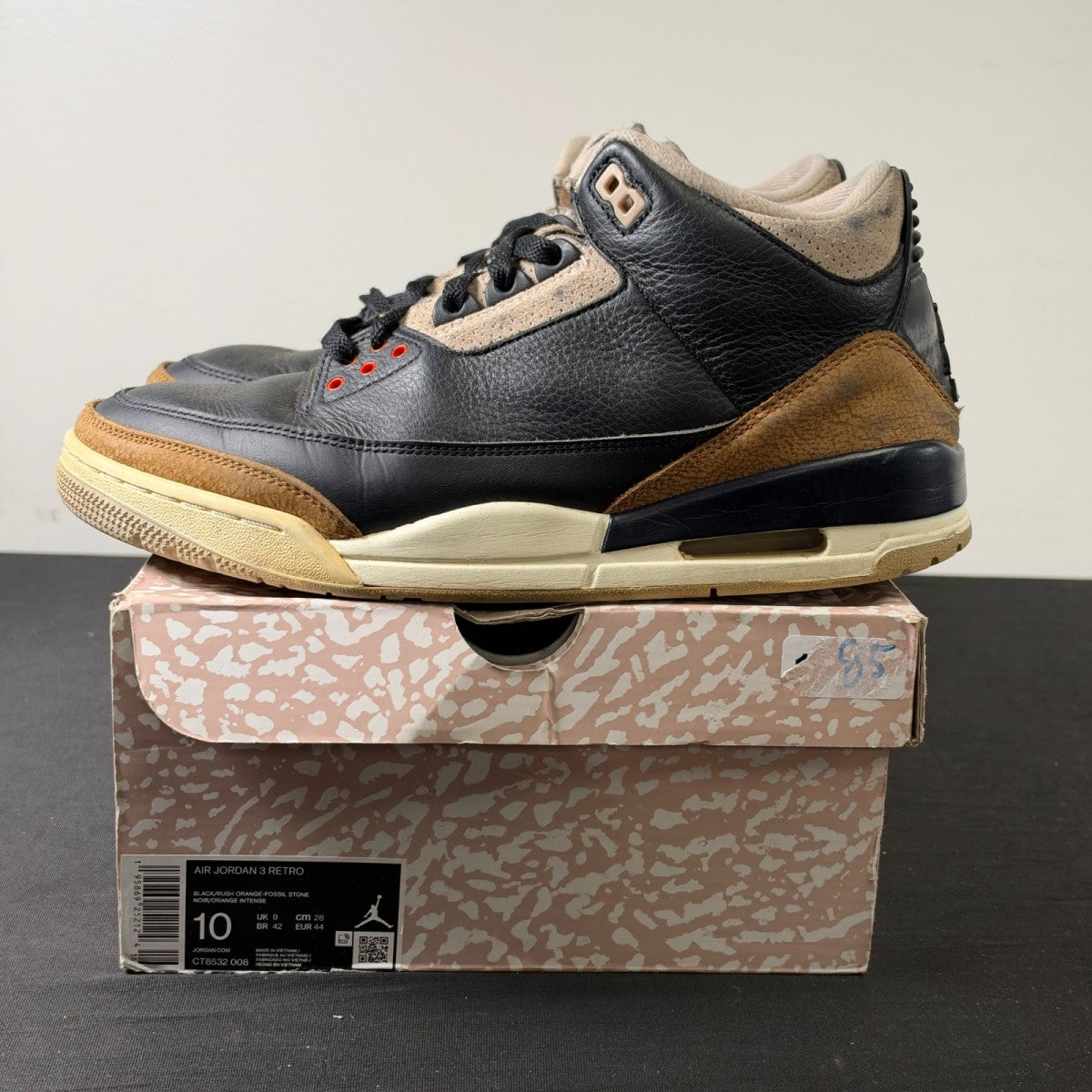 Jordan 3 Retro Desert Elephant (Size 10) - Image 3