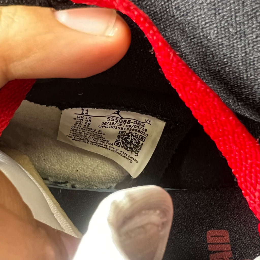 Jordan 1 Retro High Bloodline 11 (Lightly Worn Pre-Owned)JordanBlack/Gym Red-White - Image 7