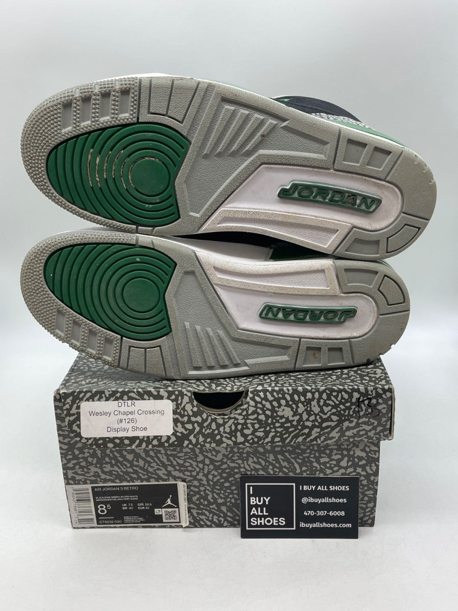 Jordan 3 Retro Pine Green 8.5 (Moderately Worn Pre-Owned) - Image 7