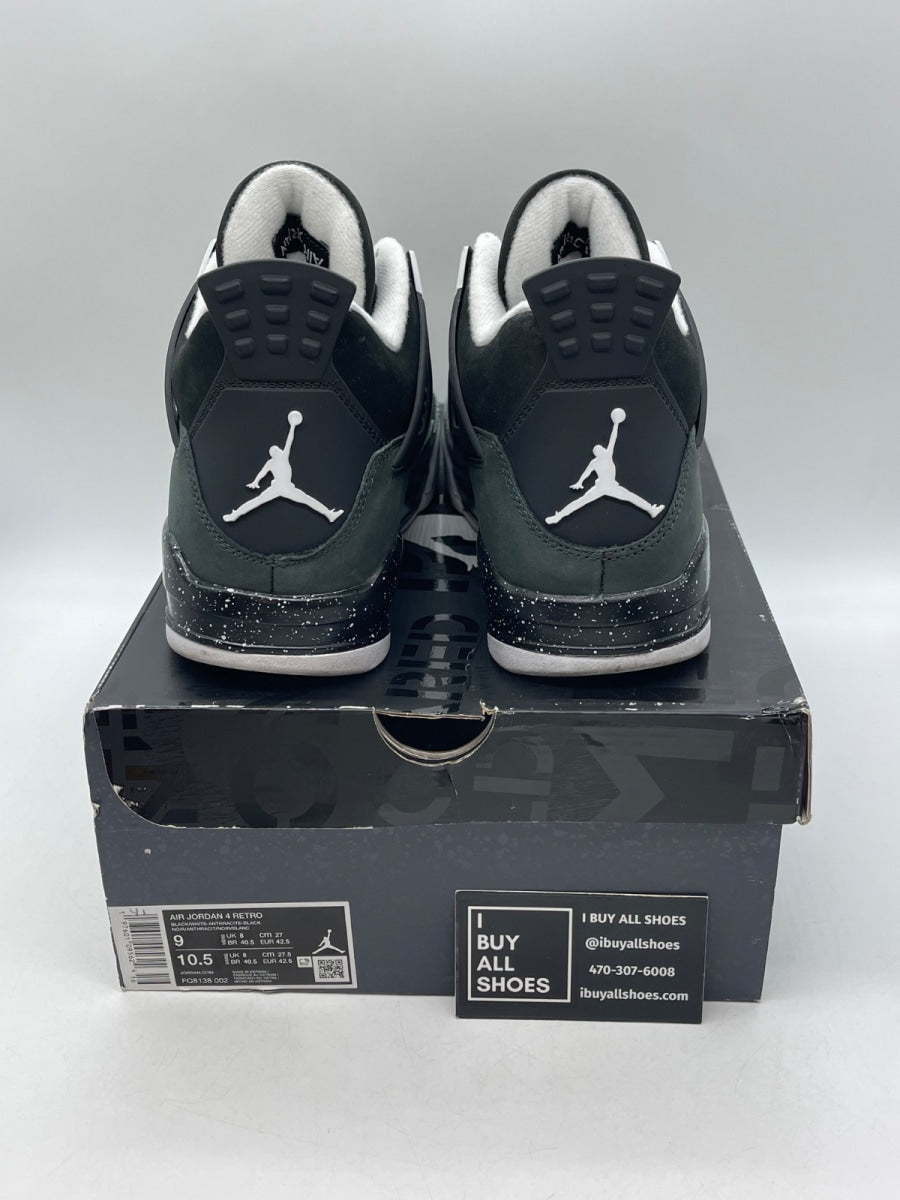 Jordan 4 Retro Fear (2024) 9 (Moderately Worn Pre-Owned) - Image 3