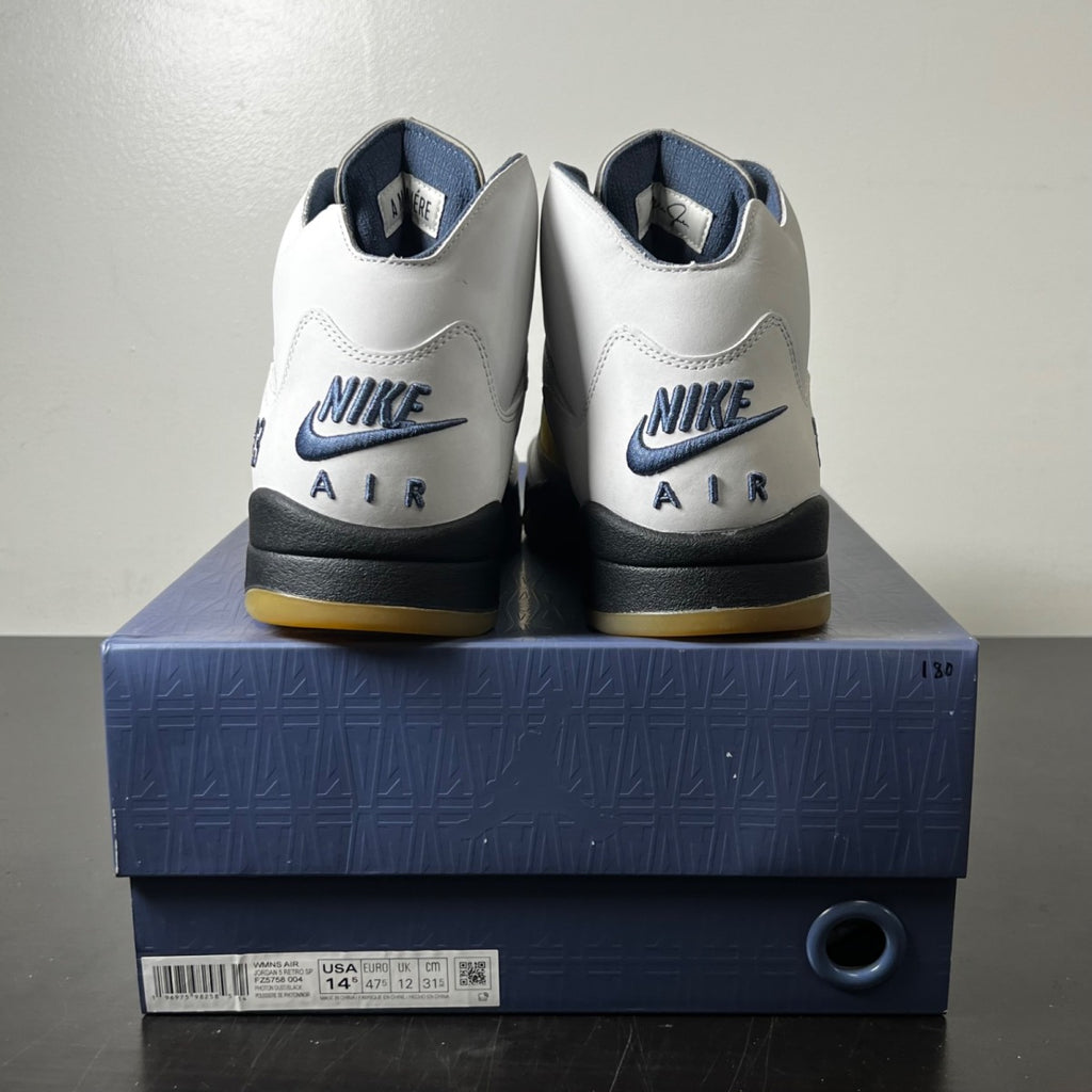 Jordan 5 Retro A Ma Maniére Dawn (Women's) 14.5W (Lightly Worn Pre-Owned)JordanPhoton Dust/Black/Diffused Blue/Pale Ivory - Image 5