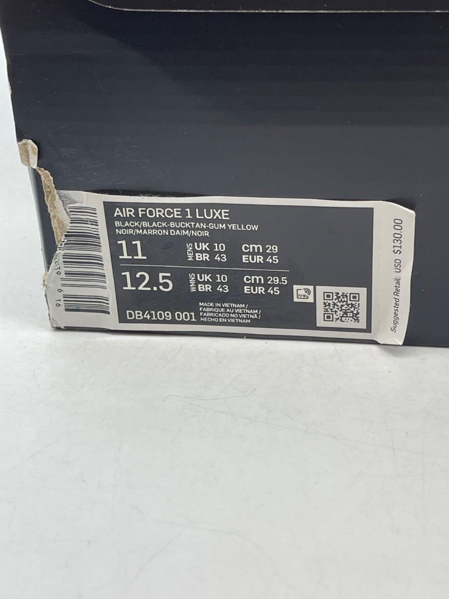 Nike Air Force 1 Low Luxe Black Gum 11 (Moderately Worn Pre-Owned) - Image 9