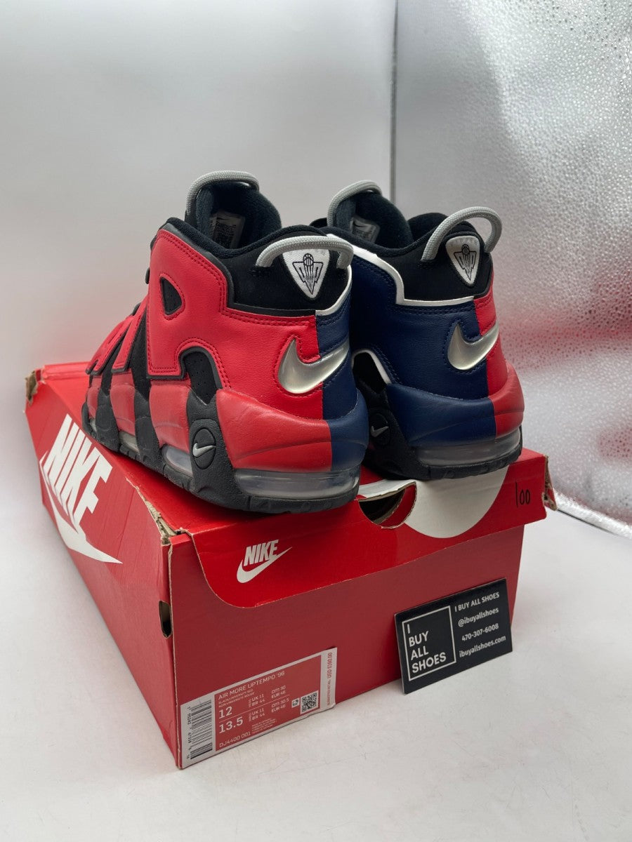 Nike Air More Uptempo 96 Alternates Split Black Varsity Red 12 (Moderately Worn Pre-Owned) - Image 4
