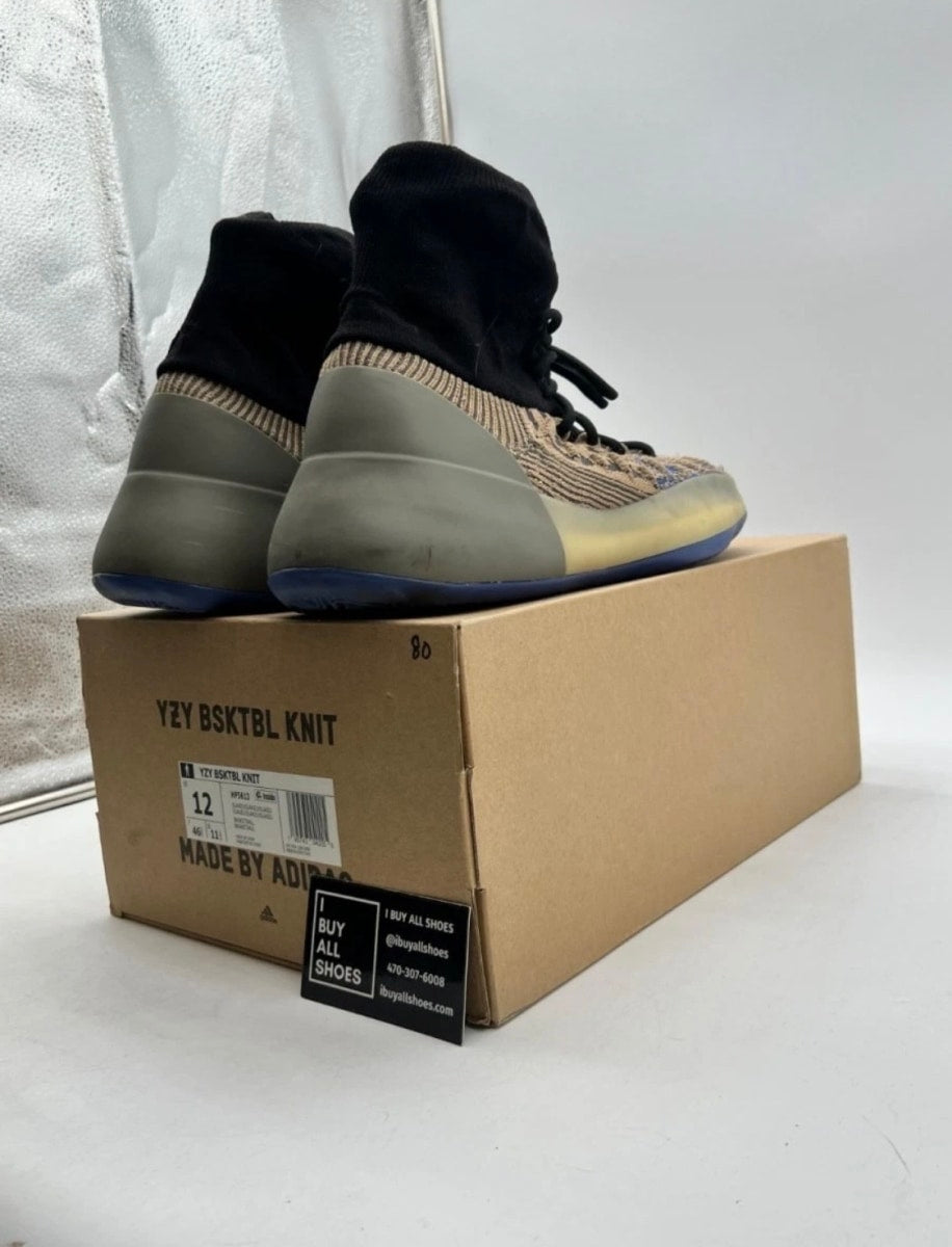 adidas Yeezy BSKTBL Knit Slate Azure 12 (Moderately Worn Pre-Owned)adidasSlate Azure/Black - Image 3