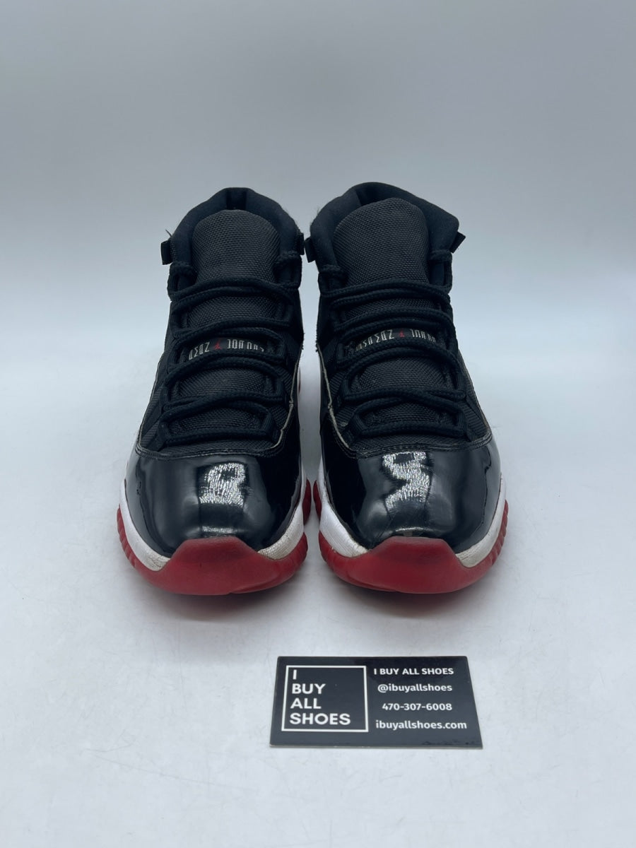 Jordan 11 Retro Playoffs Bred (2019) 9.5 (Heavily Worn Pre-Owned) - Image 2