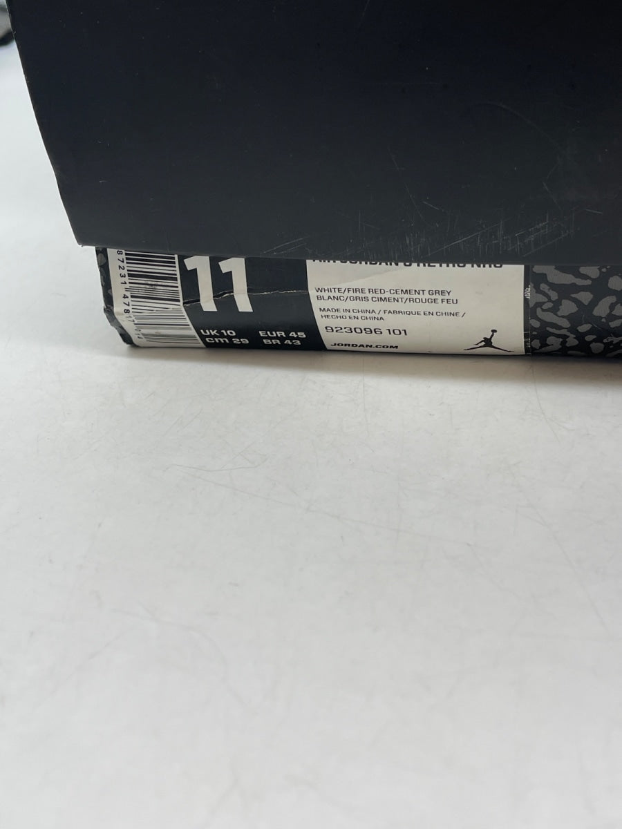 Jordan 3 Retro Free Throw Line White Cement 11 (Heavily Worn Pre-Owned) - Image 9