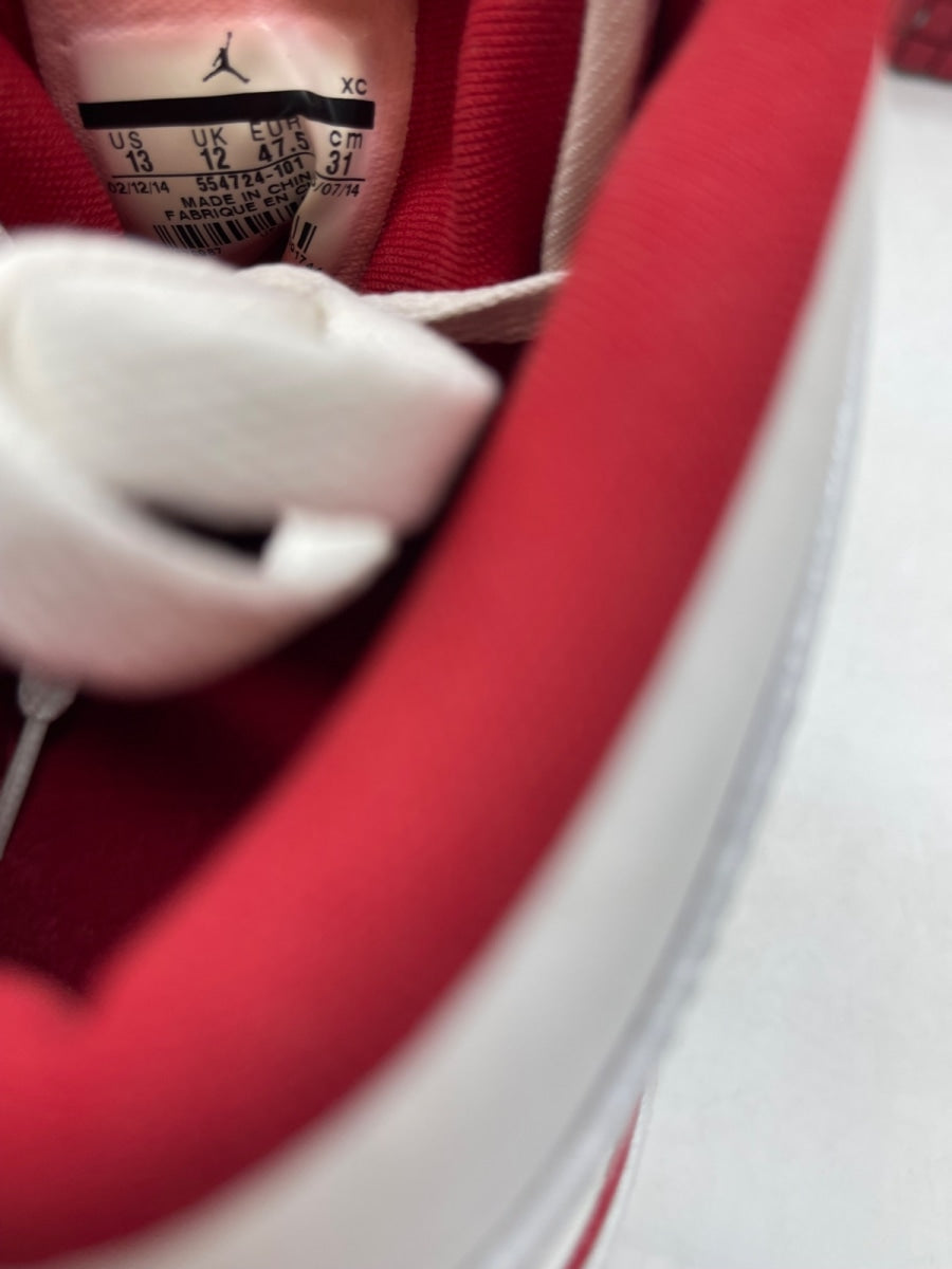 Jordan 1 Retro White Gym Red 13 (Moderately Worn Pre-Owned)JordanWhite/Black-Gym Red - Image 8
