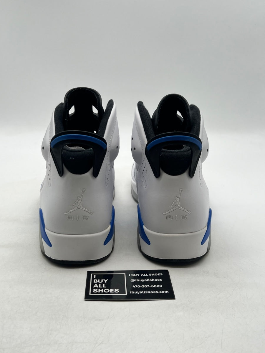 Jordan 6 Retro Sport Blue (2014) 12 (Lightly Worn Pre-Owned) - Image 3