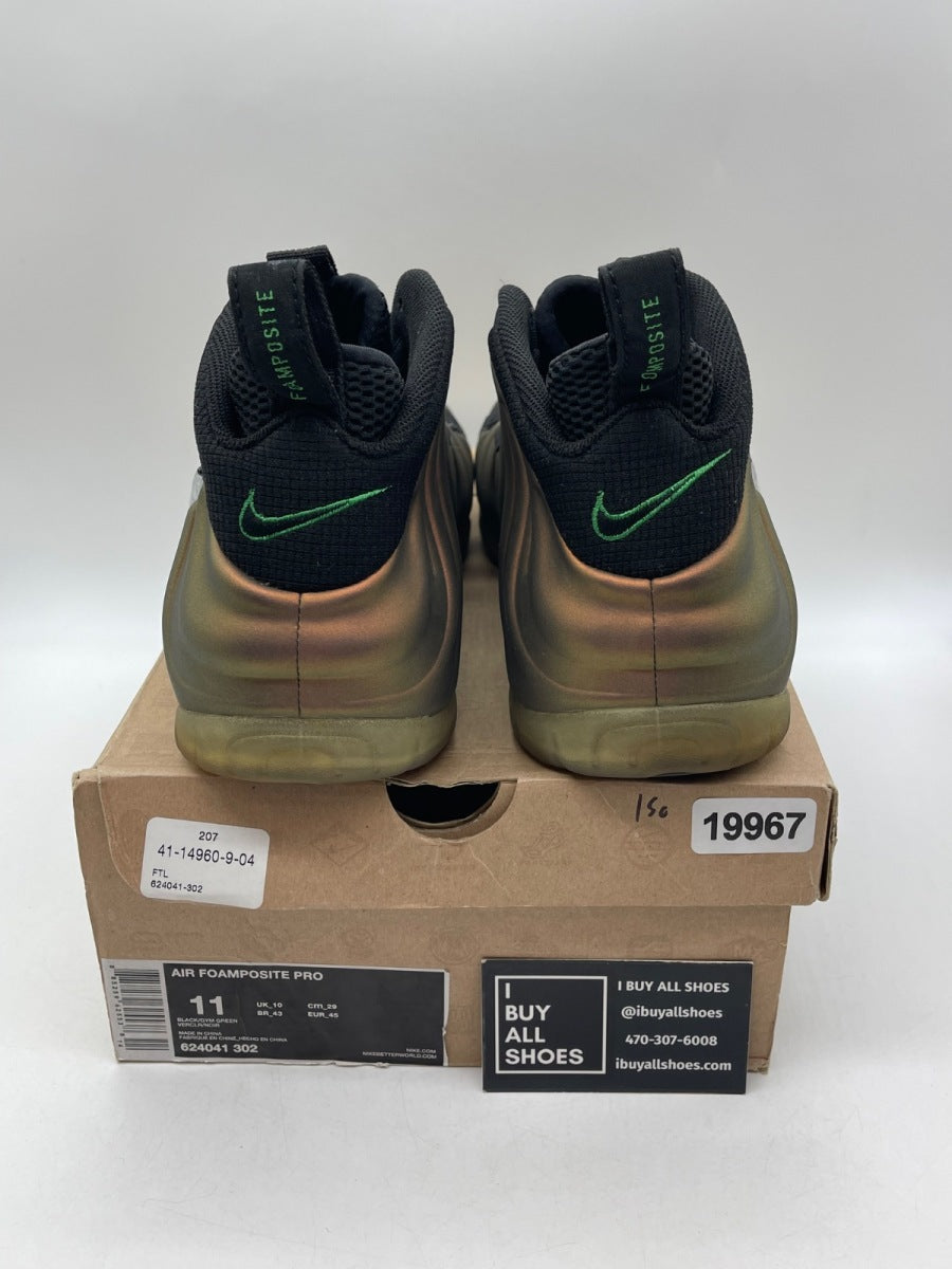 Nike Air Foamposite Pro Gym Green 11 (Moderately Worn Pre-Owned) - Image 3
