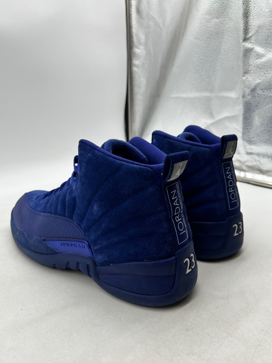 Jordan 12 Retro Deep Royal Blue 13 (Lightly Worn Pre-Owned)JordanDeep Royal Blue/White-Metallic Silver - Image 4