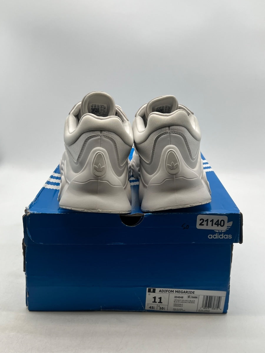 adidas adiFOM Megaride Crystal White Silver Metallic Core Black 11 (Lightly Worn Pre-Owned) - Image 3