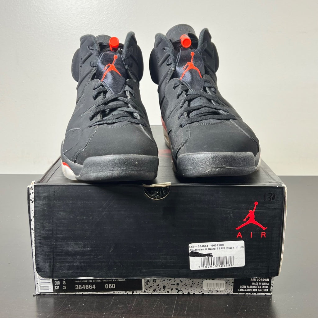 Jordan 6 Retro Black Infrared (2019) 11 (Lightly Worn Pre-Owned)JordanBlack/Infrared - Image 2