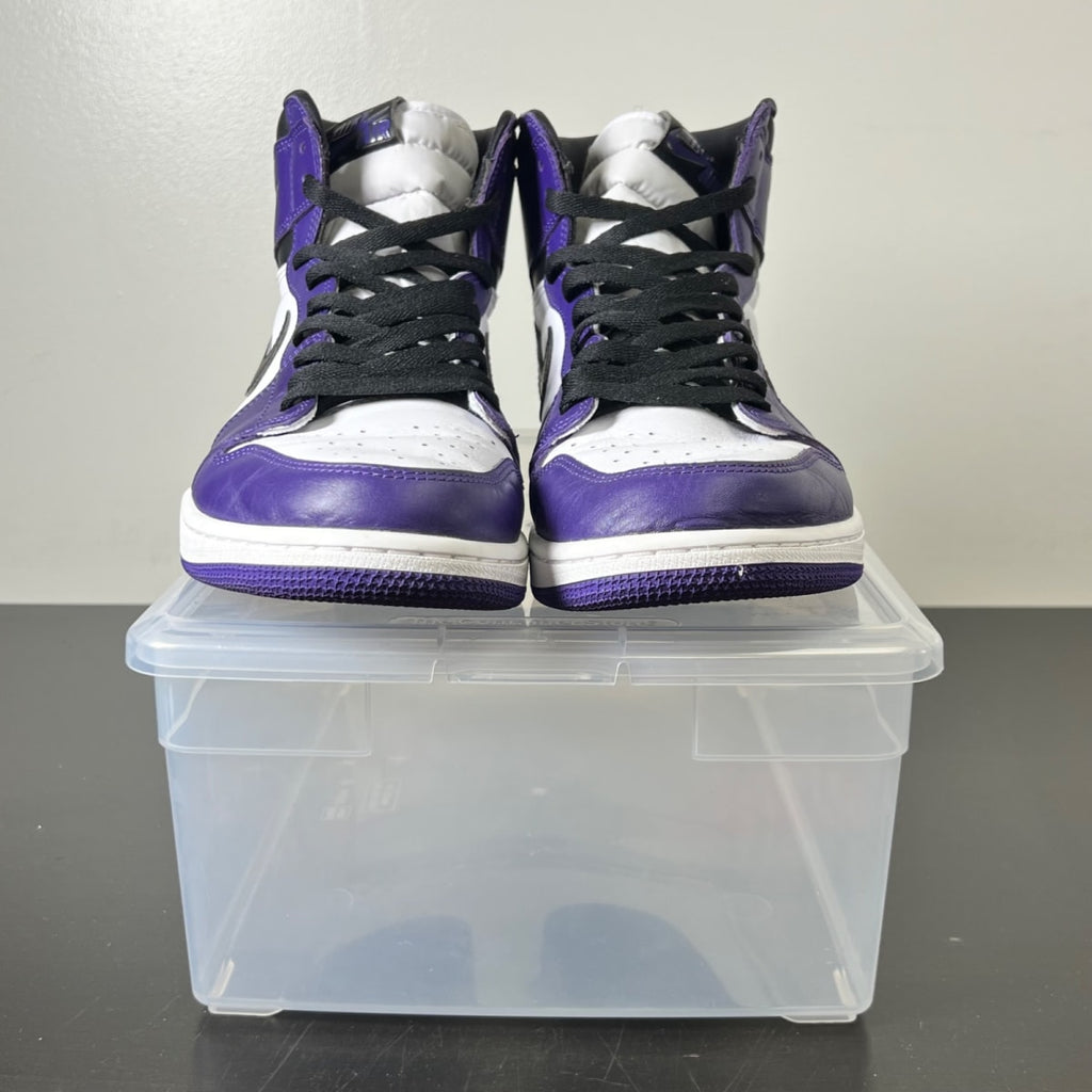 Jordan 1 Retro High Court Purple White 13 (Lightly Worn Pre-Owned)JordanCourt Purple/White-Black - Image 2