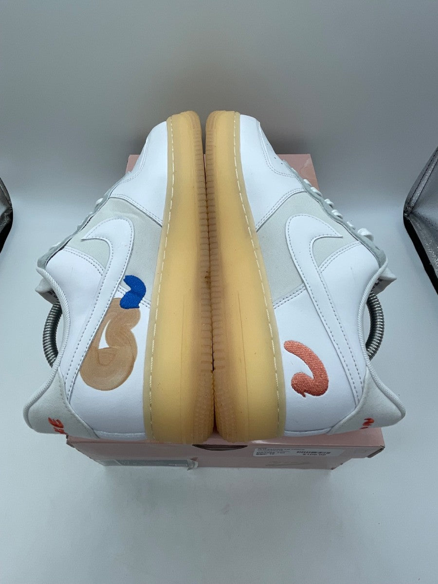 Nike Air Force 1 Flyleather Mayumi Yamase White 10 (Moderately Worn Pre-Owned)NikeWhite/White-White - Image 6