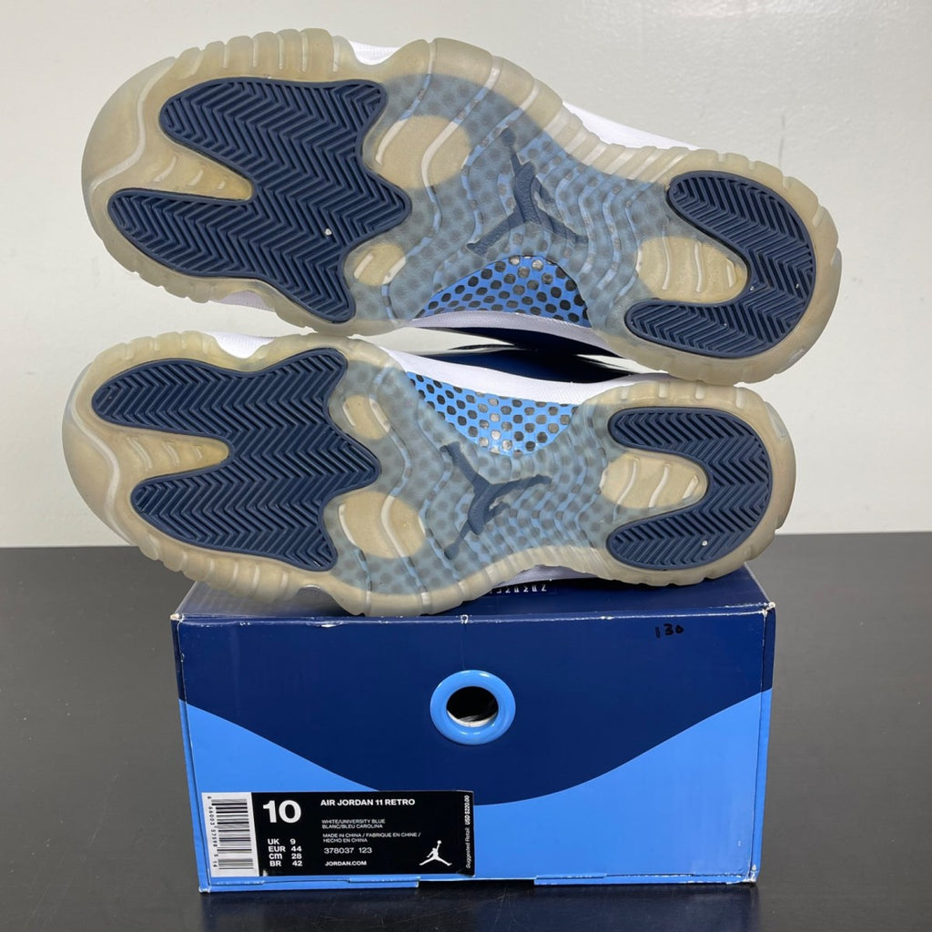 Jordan 11 Retro UNC Win Like 82 10 (Moderately Worn Pre-Owned)JordanWhite/University Blue-Midnight Navy - Image 5