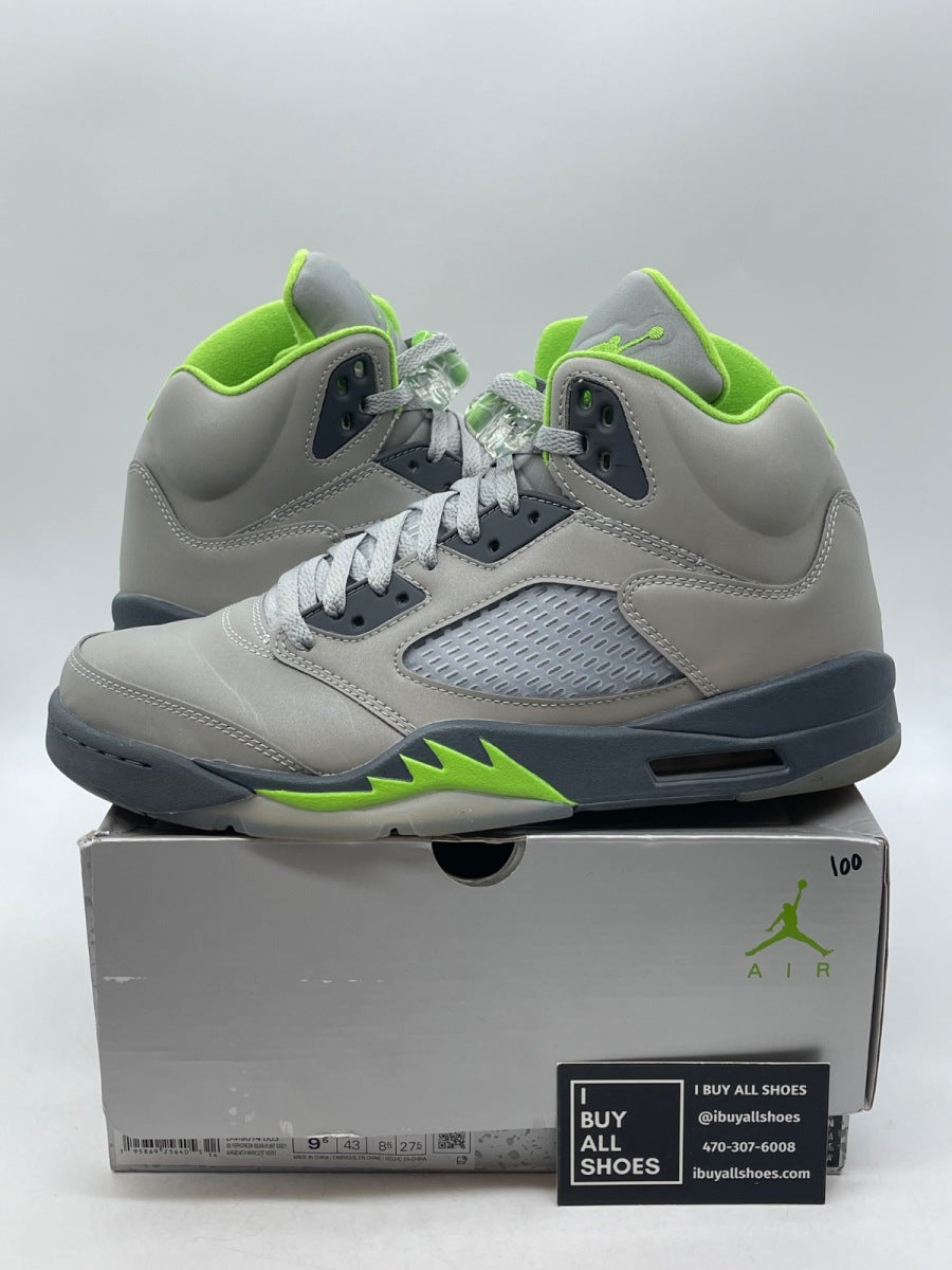 Jordan 5 Retro Green Bean (2022) 9.5 (Heavily Worn Pre-Owned) - Image 1