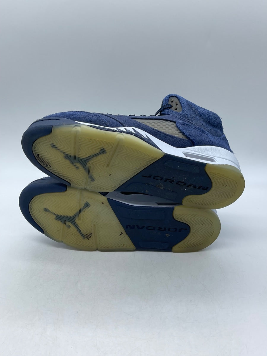Jordan 5 Retro Georgetown (GS) 7Y (Moderately Worn Pre-Owned)JordanMidnight Navy/Black/Football Grey - Image 7