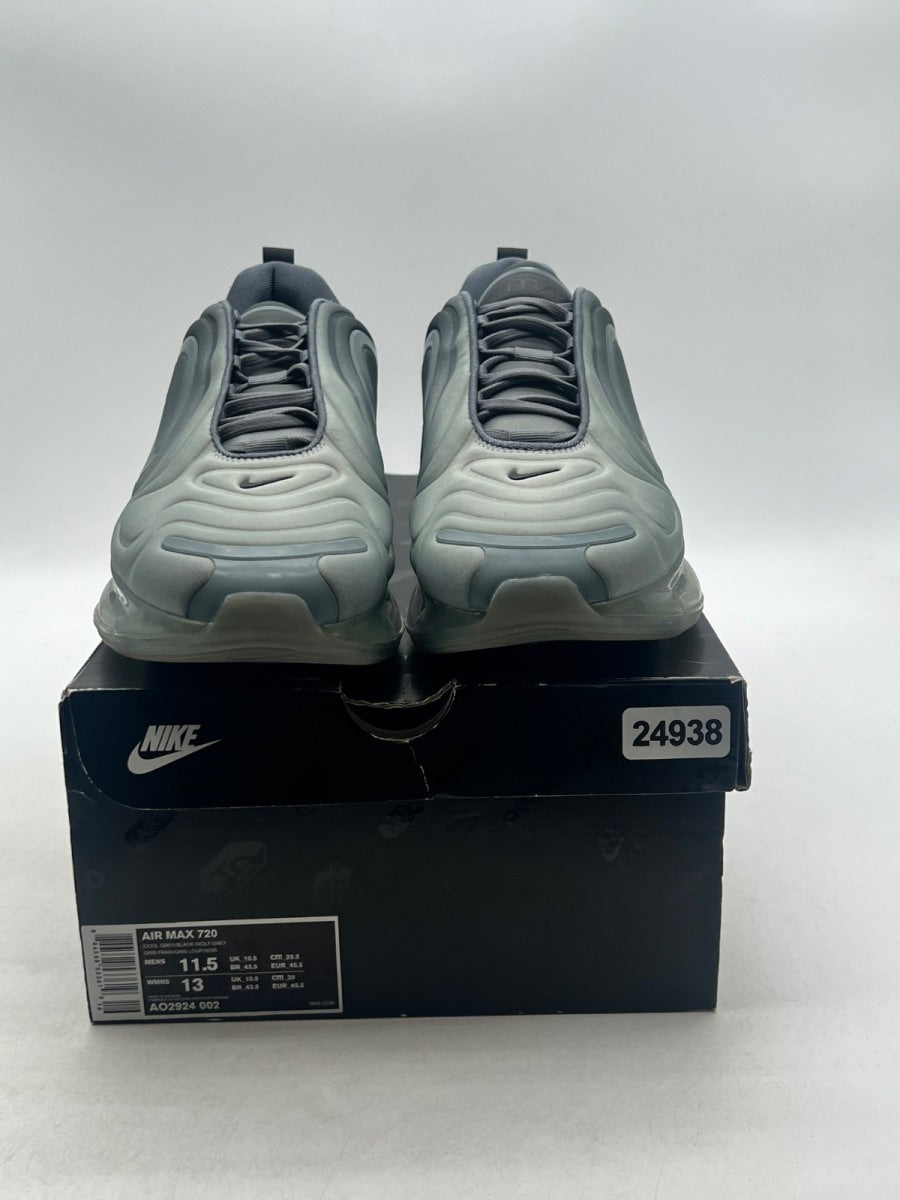 Nike Air Max 720 Carbon Grey 11.5 (Lightly Worn Pre-Owned)NikeAnthracite/Black-Metallic Silver - Image 2