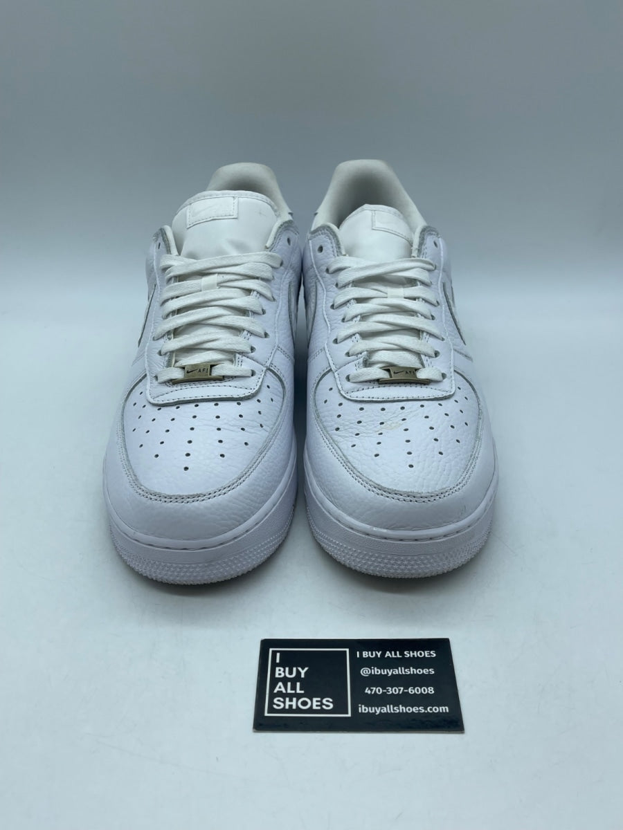 Nike Air Force 1 Low '07 Craft Quadruple White 13 (Moderately Worn Pre-Owned) - Image 2