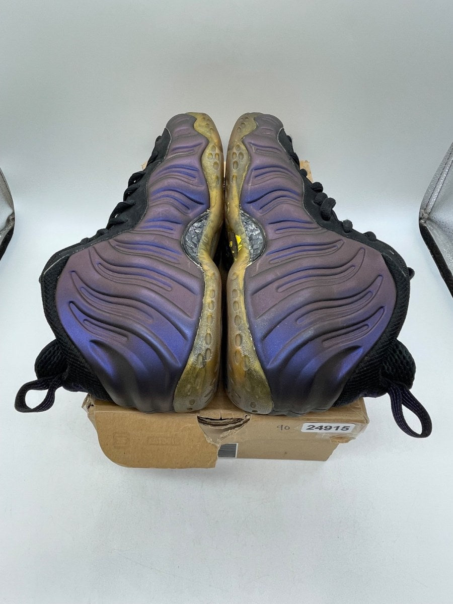 Nike Air Foamposite One Eggplant 7.5 (Moderately Worn Pre-Owned)NikeBlack/Varsity Purple - Image 6
