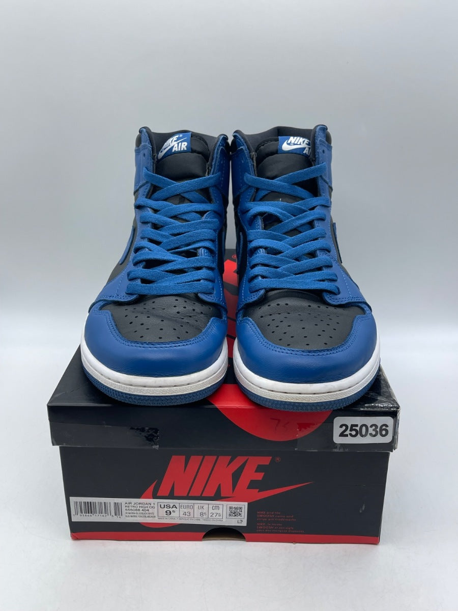 Jordan 1 Retro High OG Dark Marina Blue 9.5 (Moderately Worn Pre-Owned)JordanDark Marina Blue/Black-White - Image 2